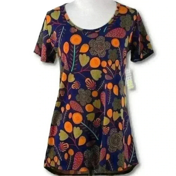 New Lularoe Classic T top Sz XXS 00-0 tunic floral - Picture 1 of 11